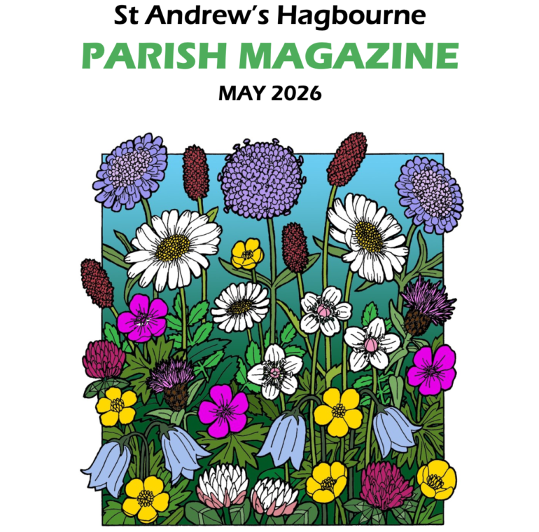 Front cover of the Parish magazine showing lots of flowers